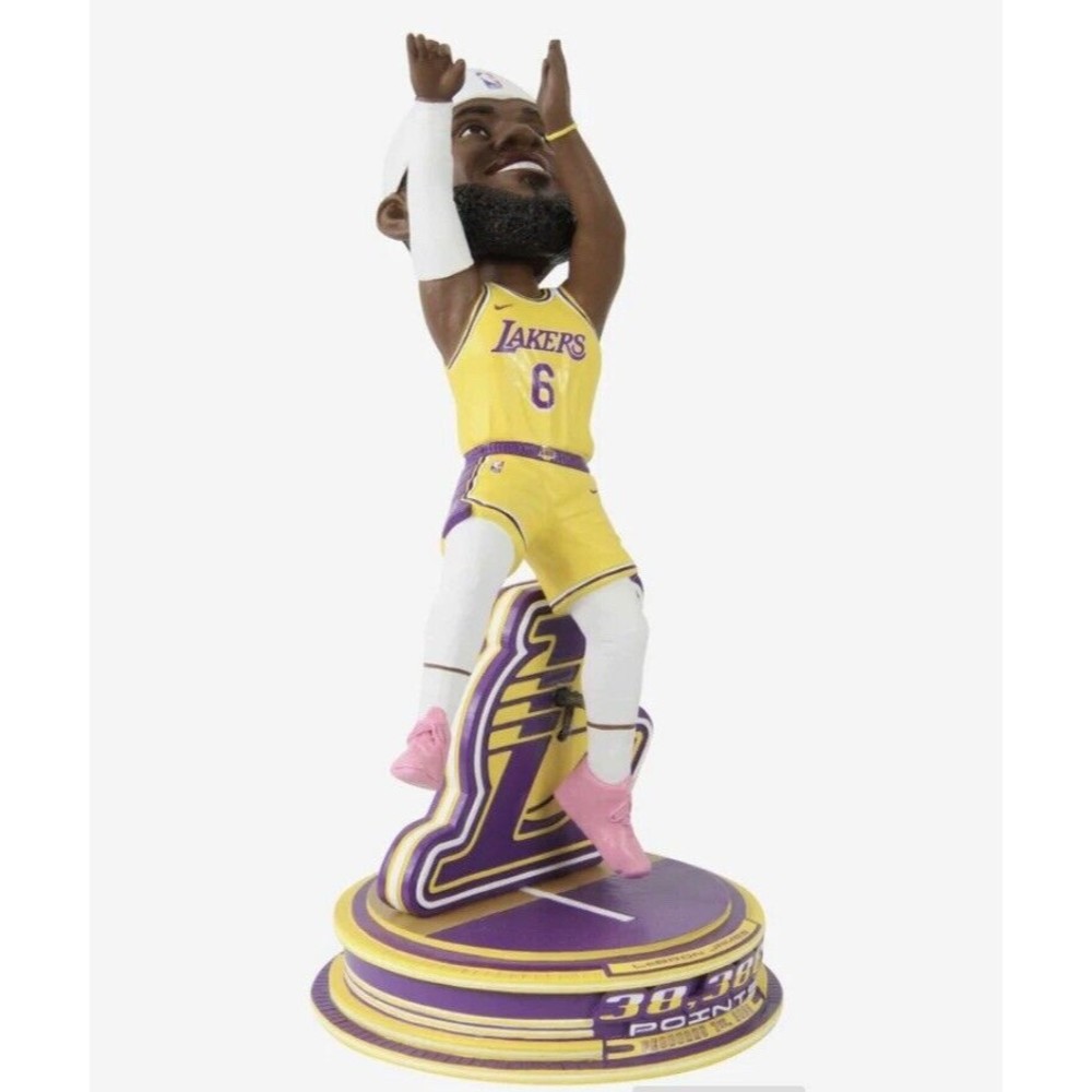 LeBron James LA Lakers All Time Scoring Record Breaking Shot Bobblehead #62/623